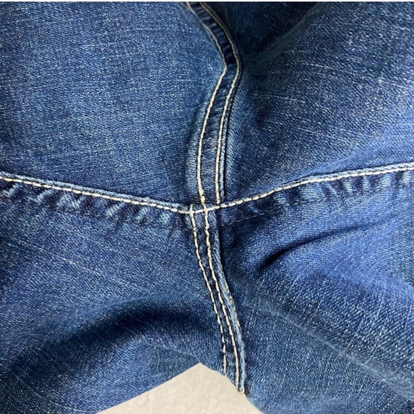 Wrangler Q Baby Med Wash Mid Rise Straight Leg Jeans 7/8 - Picture 11 of 16